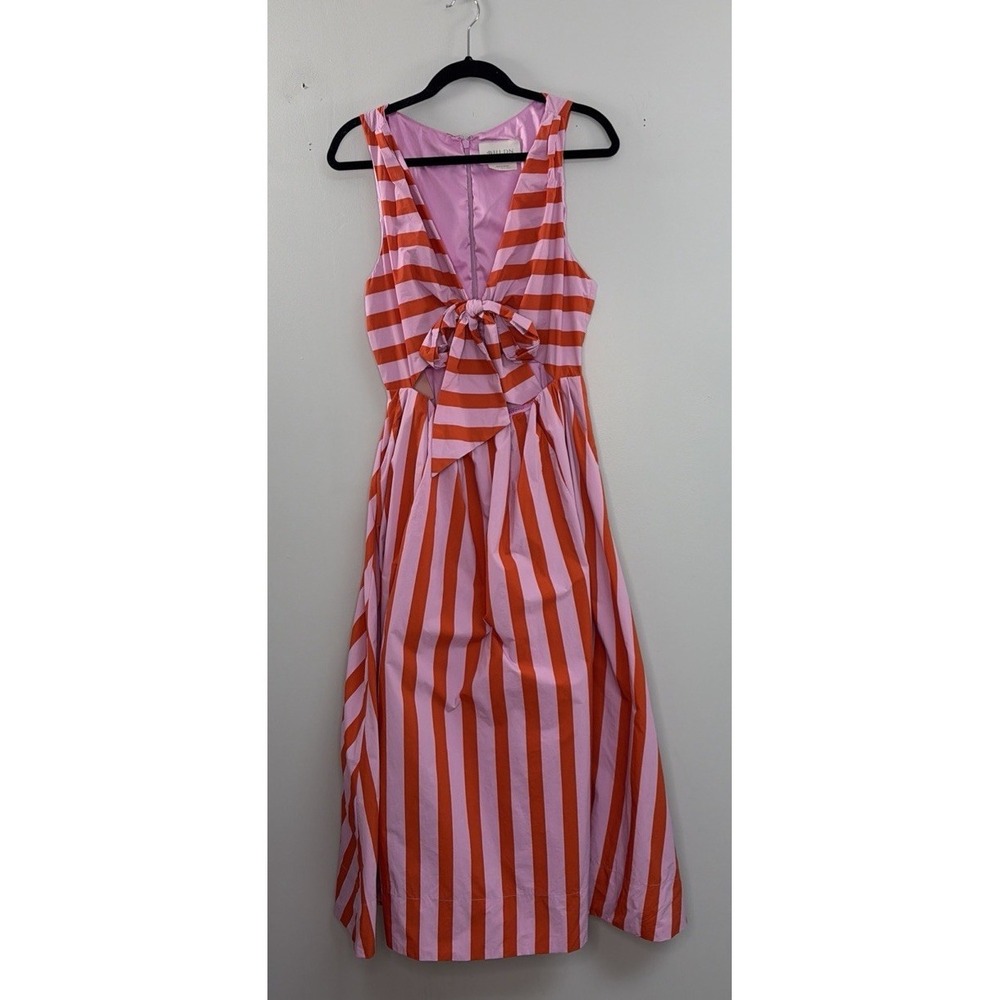 Anthropologie BHLDN Madeline Large Sleeveless V-Neck Cutout A-Line Dress NWT